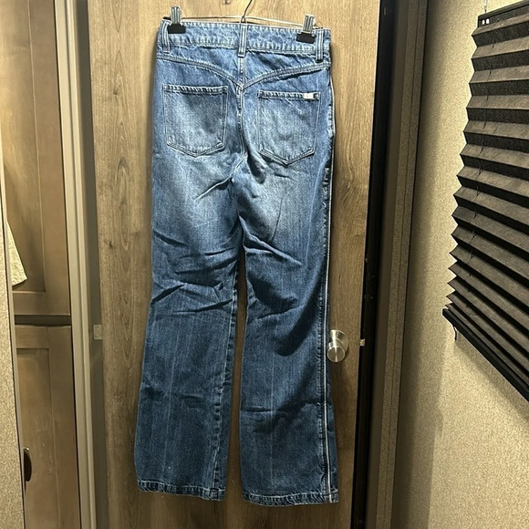 VOLCOM Retro Blue Wide Leg Flare Jeans - Picture 9 of 13